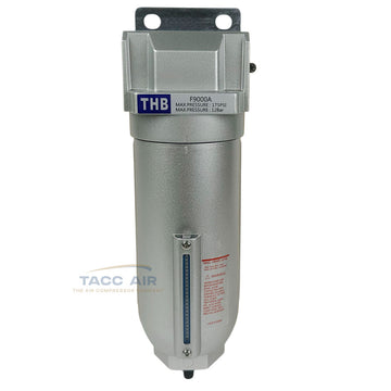1" Inline Air Compressor Water Moisture Filter Trap Separator w/ Auto Drain