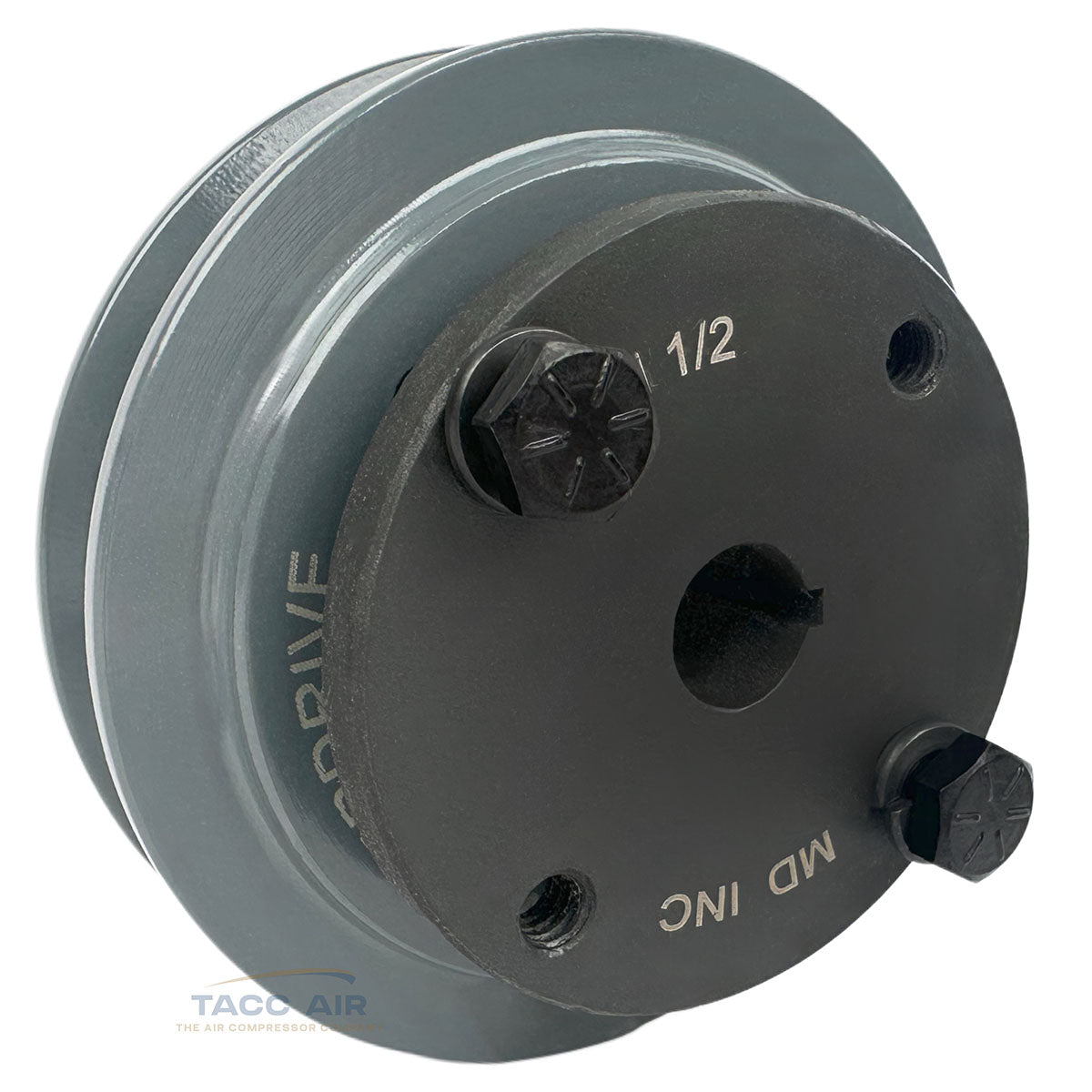 AK34H W/ 1/2" Bore H Bushing 3.5" Single Groove Pulley A Section V Belt 4L