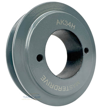 AK34H Cast Iron 3.5" Single Groove Pulley A Section V Belt 4L For H Bushing