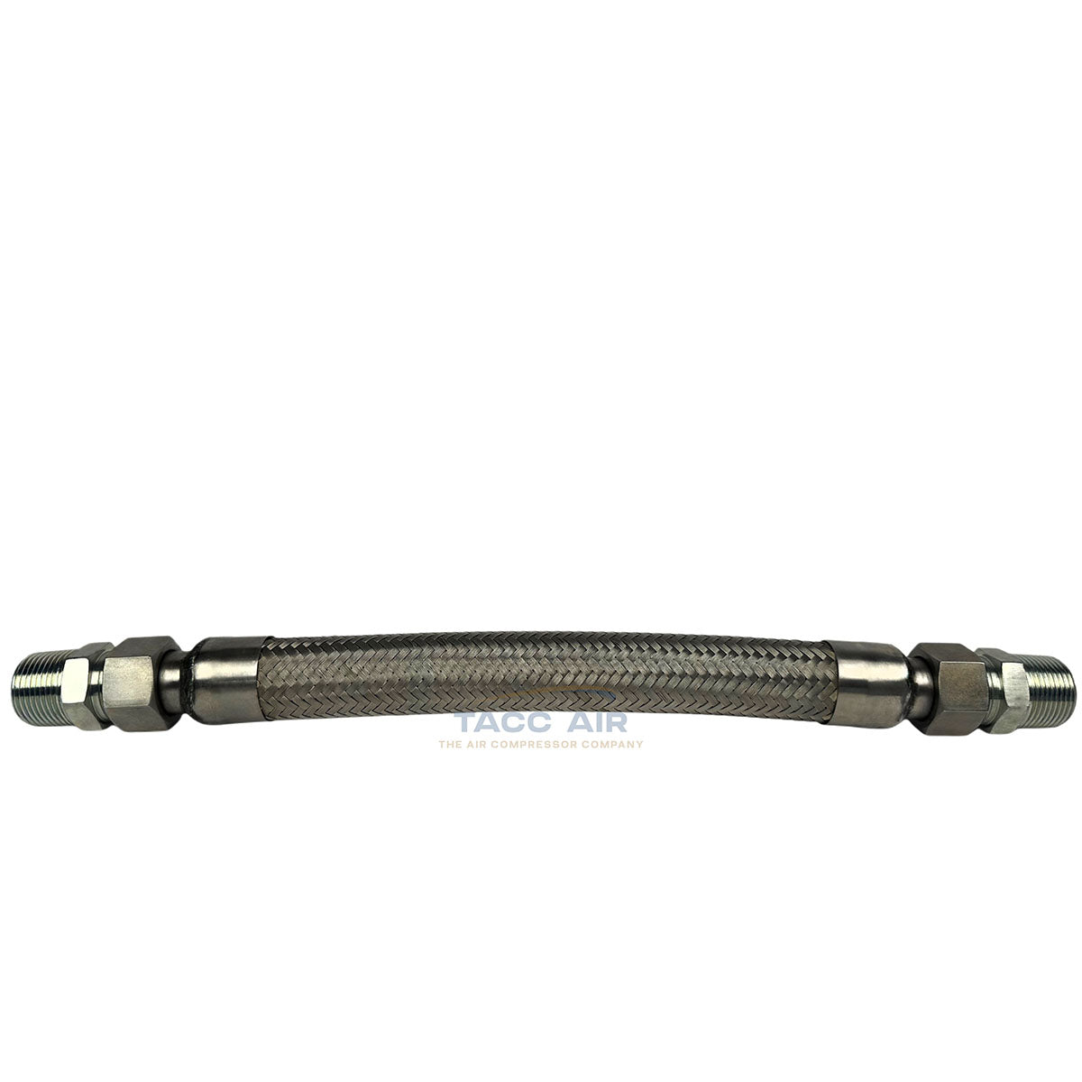 1" x 12" Braided Stainless Steel Flexible Compressed Air Line Flex Hose