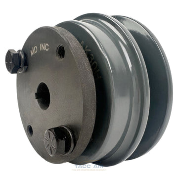 AK30H W/ 1/2" Bore H Bushing 3" Single Groove Pulley A Section V Belt 4L