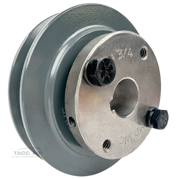 AK39H W/ 3/4" Bore H Bushing 3.75" Single Groove Pulley A Section V Belt 4L