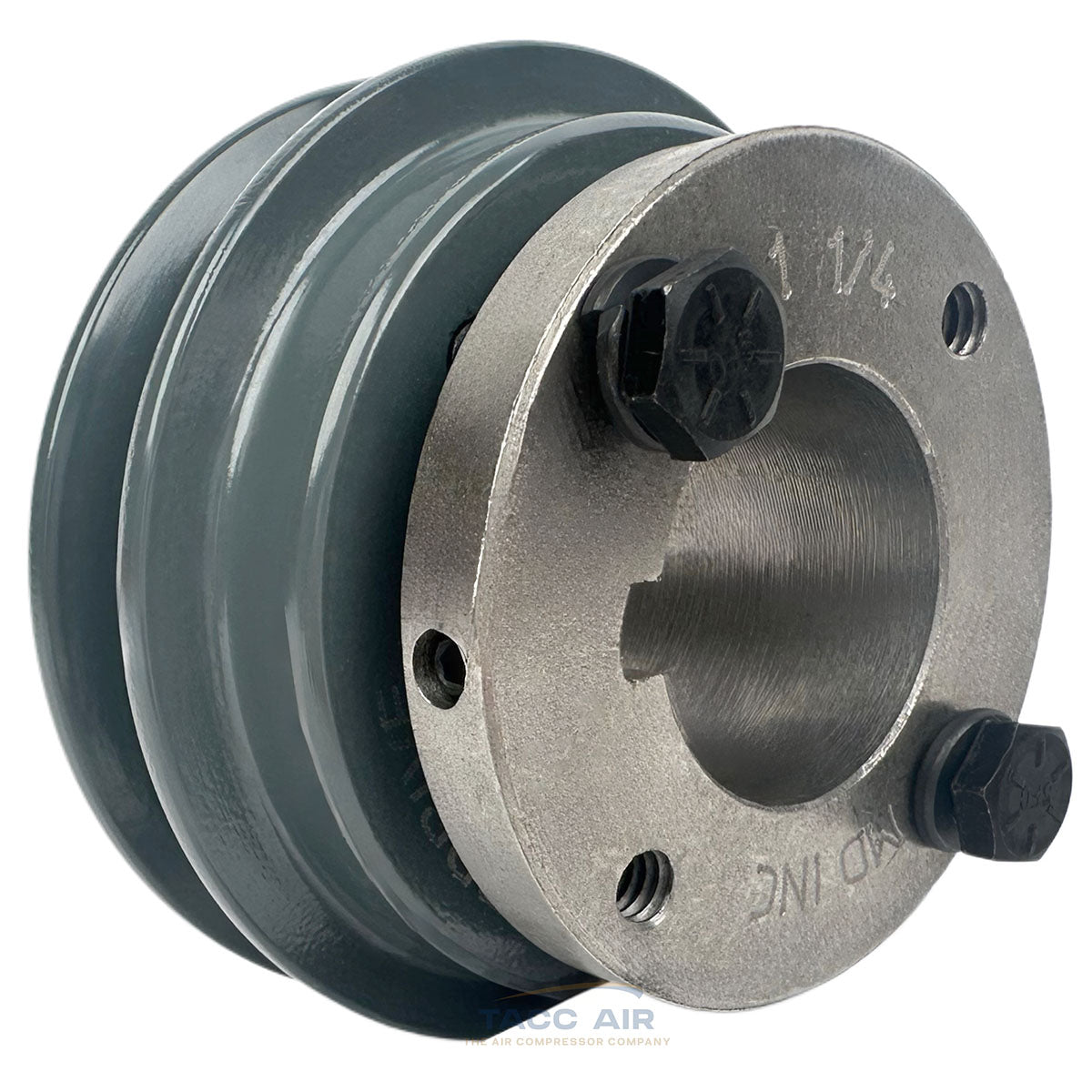 AK32H W/ 1-1/4" Bore H Bushing 3.25" Single Groove Pulley A Section V Belt 4L