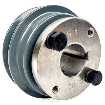 AK32H W/ 1" Bore H Bushing 3.25" Single Groove Pulley A Section V Belt 4L