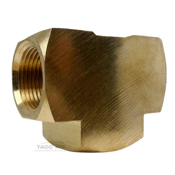 3/4" Female NPT Pipe Equal Tee Brass Threaded Pipe Fitting FNPT