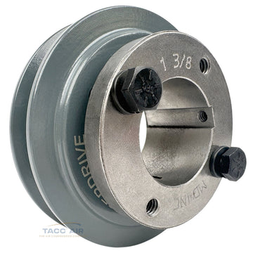 AK34H W/ 1-3/8" Bore H Bushing 3.5" Single Groove Pulley A Section V Belt 4L