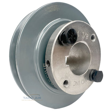 AK41H W/ 1-1/8" Bore H Bushing 4" Single Groove Pulley A Section V Belt 4L