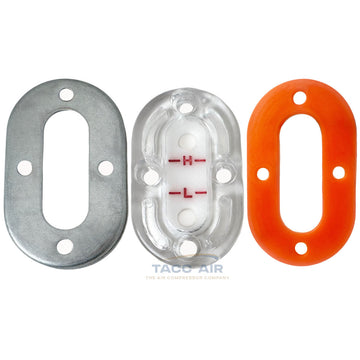 Curtis Air Compressor Sight Glass & Seal Set / Kit 70124 57700 / 70124-57730