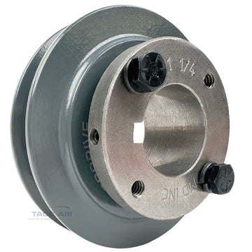 AK39H W/ 1-1/4" Bore H Bushing 3.75" Single Groove Pulley A Section V Belt 4L