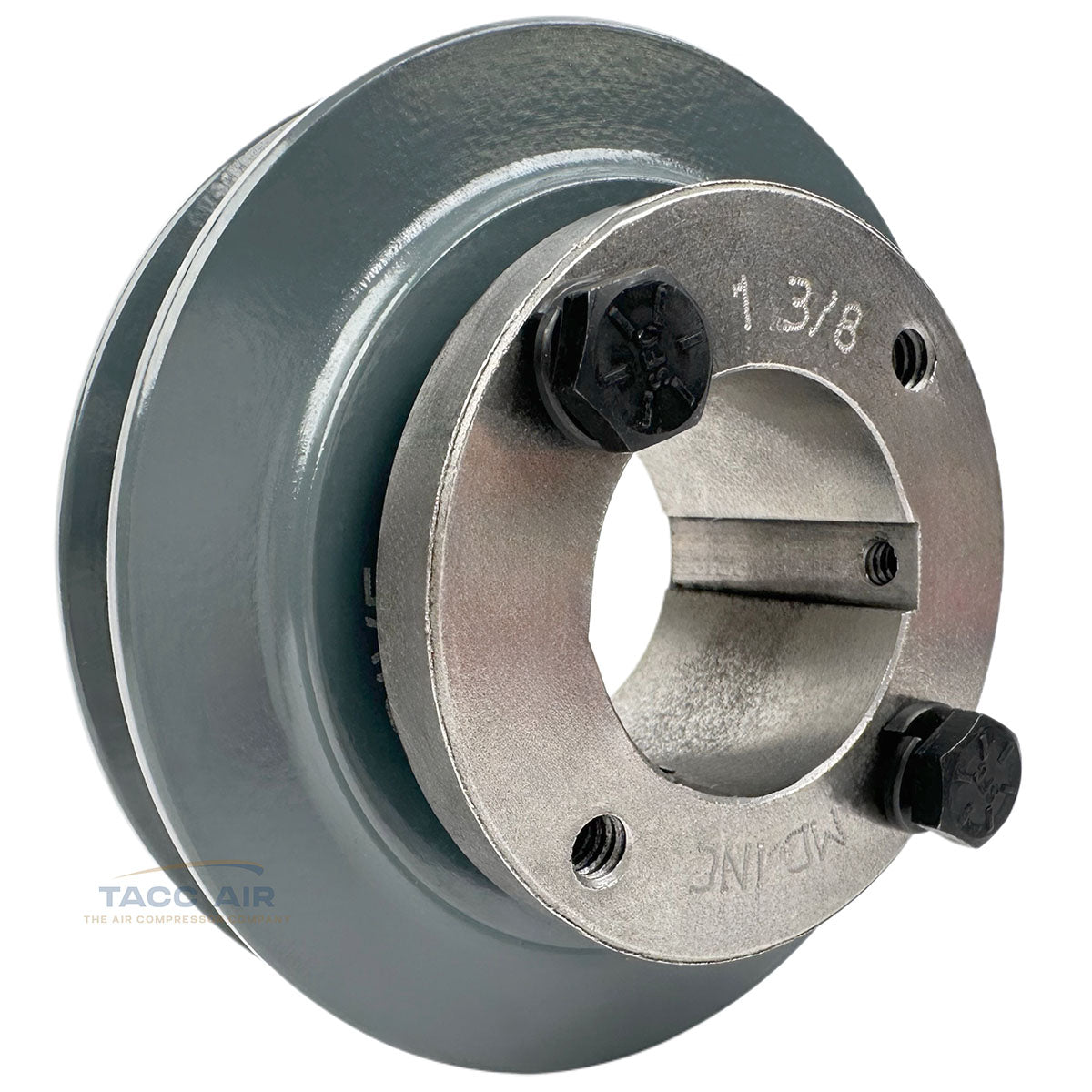 AK39H W/ 1-3/8" Bore H Bushing 3.75" Single Groove Pulley A Section V Belt 4L