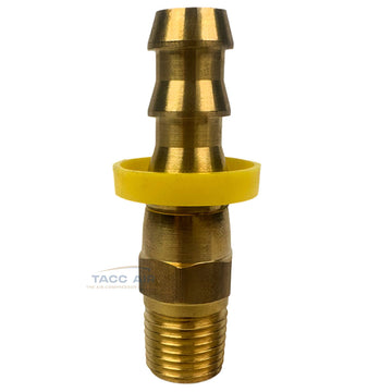 Push-Lock 360 Swivel End Hose Barb 3/8" Barb x 1/4" MNPT Fitting Connector