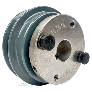 AK32H W/ 3/4" Bore H Bushing 3.25" Single Groove Pulley A Section V Belt 4L