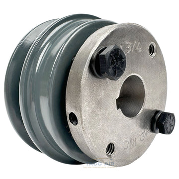 AK30H W/ 3/4" Bore H Bushing 3" Single Groove Pulley A Section V Belt 4L
