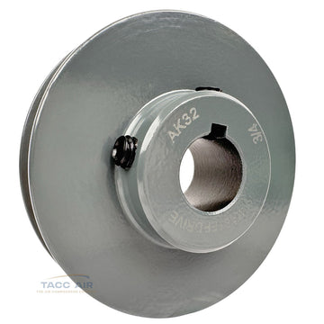 AK32-3/4 Cast Iron 3.25" Single Groove Pulley A Section V Belt 4L 3/4" Shaft Bore