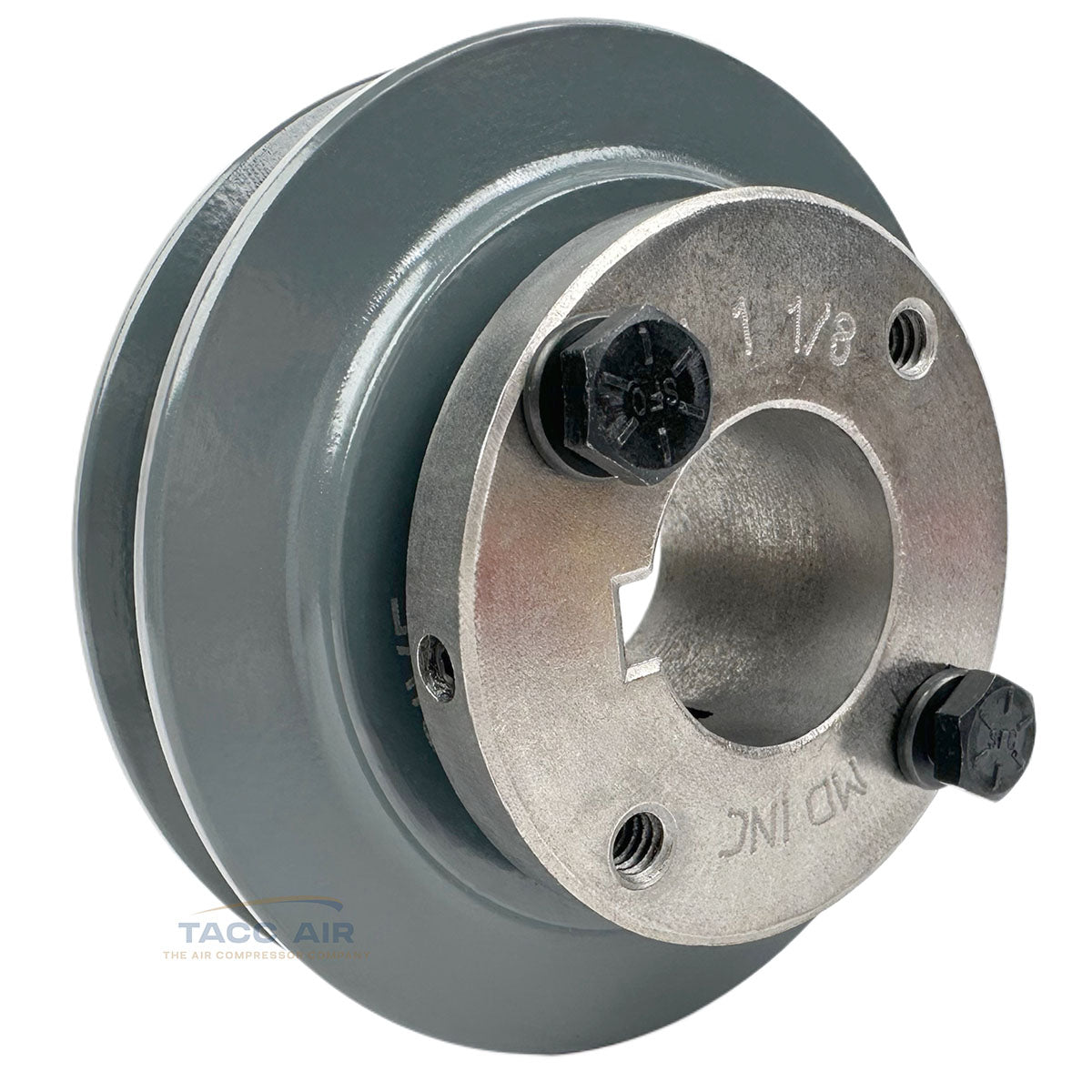 AK39H W/ 1-1/8" Bore H Bushing 3.75" Single Groove Pulley A Section V Belt 4L