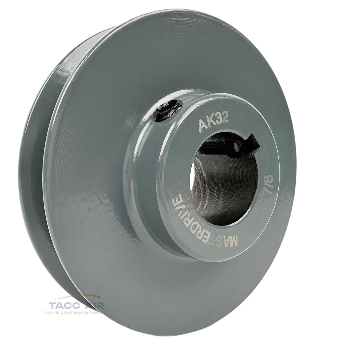 AK32-7/8 Cast Iron 3.25" Single Groove Pulley A Section V Belt 4L 7/8" Shaft Bore