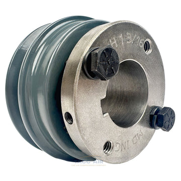 AK30H W/ 1-3/16" Bore H Bushing 3" Single Groove Pulley A Section V Belt 4L