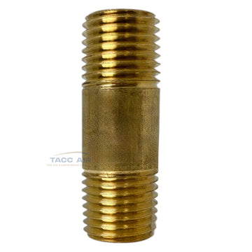 1/4" Male NPT X 1.5" Long Pipe Nipple 1/2" Extension Threaded Fitting Brass