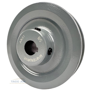 AK41-5/8 Cast Iron 4" Single Groove Pulley A Section V Belt 4L 5/8" Shaft Bore