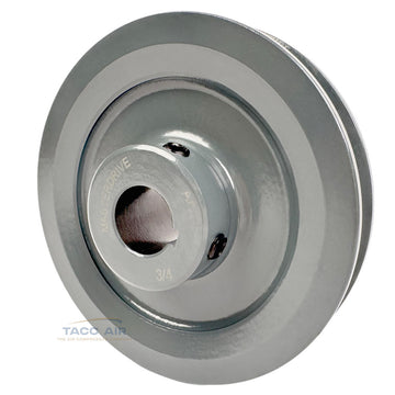 AK44-3/4 Cast Iron 4.25" Single Groove Pulley A Section V Belt 4L 3/4" Shaft Bore