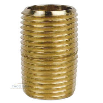 Brass Close Pipe Nipple Fitting 3/8" MNPT x 3/8" NPT Male Adapter Connector
