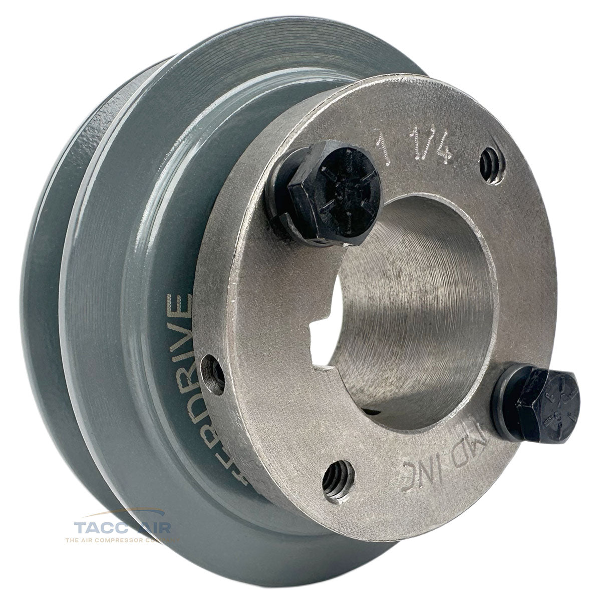 AK34H W/ 1-1/4" Bore H Bushing 3.5" Single Groove Pulley A Section V Belt 4L