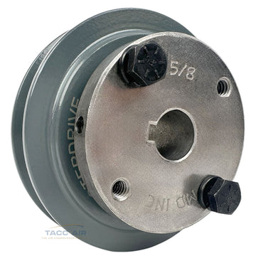 AK34H W/ 5/8" Bore H Bushing 3.5" Single Groove Pulley A Section V Belt 4L