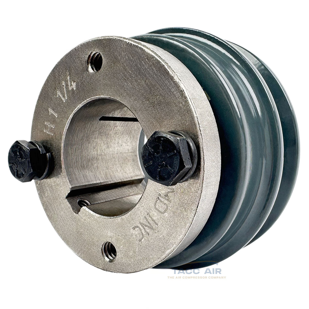 AK30H W/ 1-1/4" Bore H Bushing 3" Single Groove Pulley A Section V Belt 4L