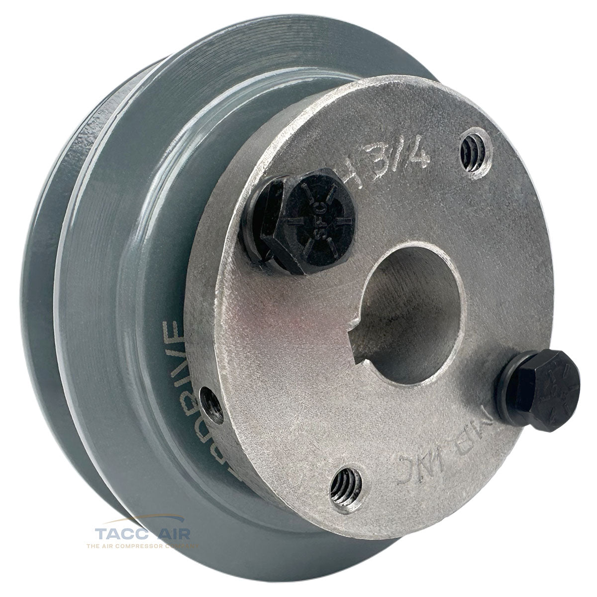 AK34H W/ 3/4" Bore H Bushing 3.5" Single Groove Pulley A Section V Belt 4L