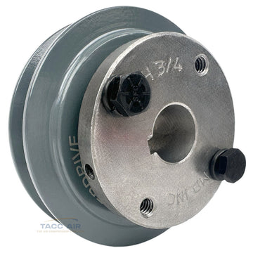 AK34H W/ 3/4" Bore H Bushing 3.5" Single Groove Pulley A Section V Belt 4L