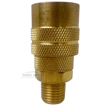 Industrial M style Air Compressor Quick Connect Coupler 1/4" NPT Male Brass