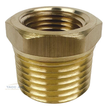 1/2" Male x 3/8" Female NPT Hex Reducer Bushing Adapter Pipe Reducing Fitting