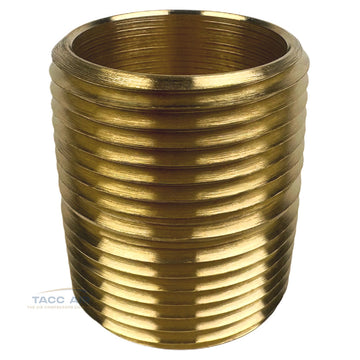 Brass Close Pipe Nipple Fitting 1" MNPT x 1" NPT Male Adapter Connector