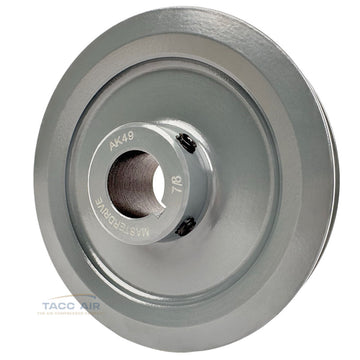 AK49-7/8 Cast Iron 4.75" Single Groove Pulley A Section V Belt 4L 7/8" Shaft Bore
