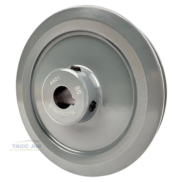 AK51-5/8 Cast Iron 5" Single Groove Pulley A Section V Belt 4L 5/8" Shaft Bore