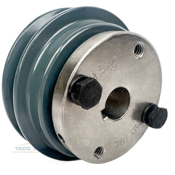 AK32H W/ 5/8" Bore H Bushing 3.25" Single Groove Pulley A Section V Belt 4L