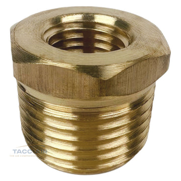 1/2" Male x 1/4" Female NPT Hex Reducer Bushing Adapter Pipe Reducing Fitting