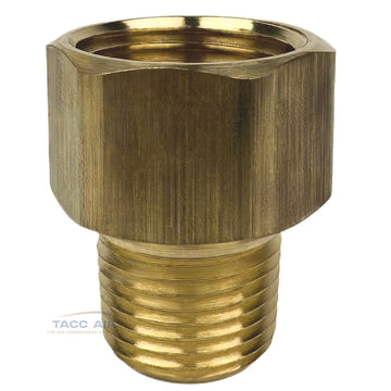 Brass Reducer Adapter 1/2" Female X 3/8" Male NPT Pipe Reducing Fitting
