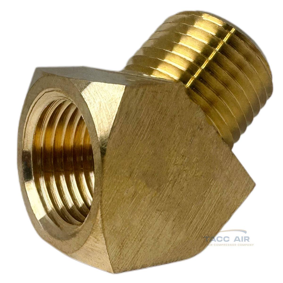 45 Degree 1/2" NPT Pipe Thread Brass Street Elbow Fitting 50131