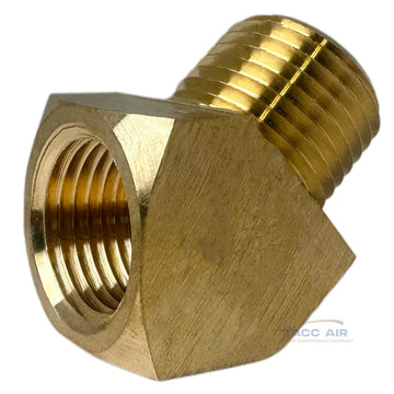 45 Degree 1/2" NPT Pipe Thread Brass Street Elbow Fitting 50131