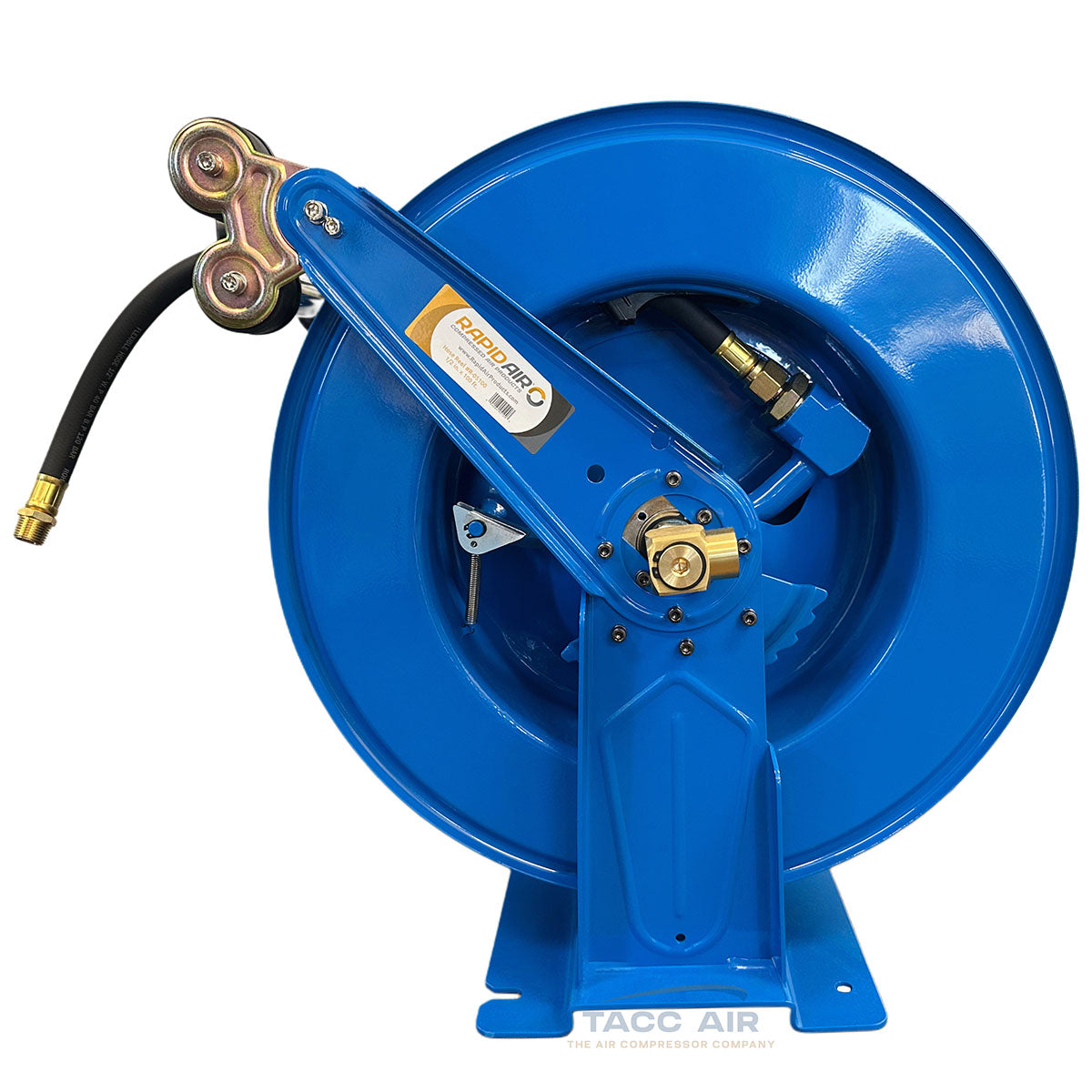 RapidAir R-05100 1/2" x 100' Self Retractable Air Hose Reel With Dual Arm Frame