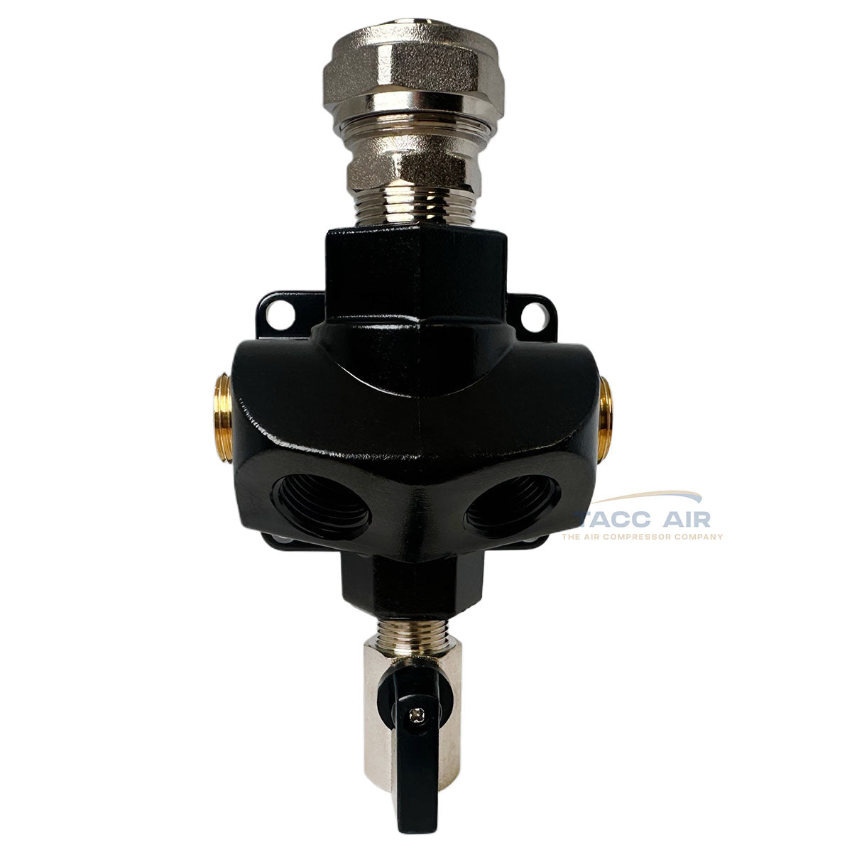 M8201 RapidAir 3/4" Maxline Multi Port Outlet Block Manifold 1/2" NPT (4x)