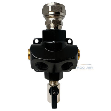 M8201 RapidAir 3/4" Maxline Multi Port Outlet Block Manifold 1/2" NPT (4x)